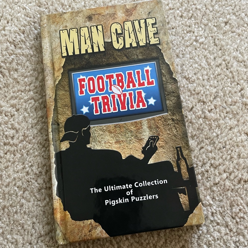 Man Cave Football Trivia Book